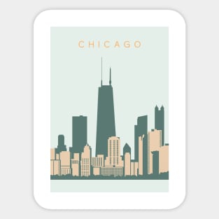 Chicago skyline Sticker